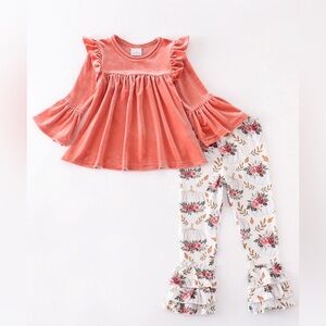 New Fall Pumpkin 2 piece Boutique Set